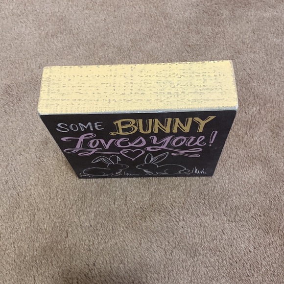 Some Bunny Loves You Wooden Decor Sign - Picture 2 of 6